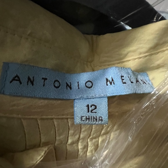 Antonio Melani yellow dress 12 - Picture 8 of 8